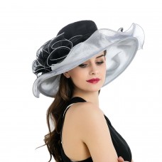 Formal Dress Mujers Kentucky Derby Cap Floppy Hats Wide Brim Church Wedding A405  eb-14881926